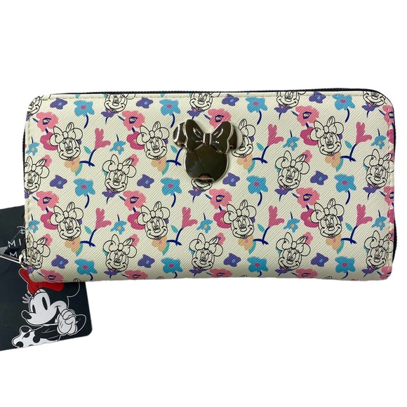 Disney Bags Disneys Minnie Mouse Zip Around Wallet Poshmark